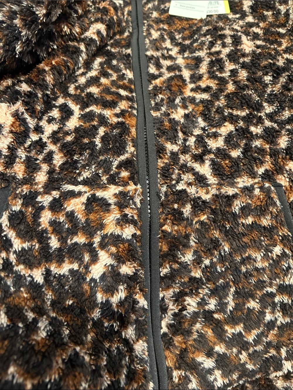 NWT All in Motion Kids Leopard Print Cozy Sherpa Jacket XL 14-16 - Picture 5 of 5